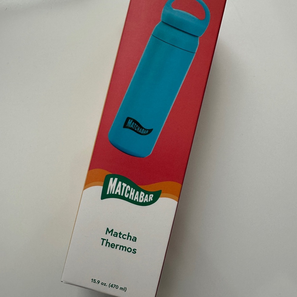 NWB MatchaBar Blue Travel Thermos